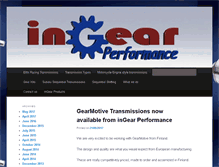 Tablet Screenshot of ingearperformance.com